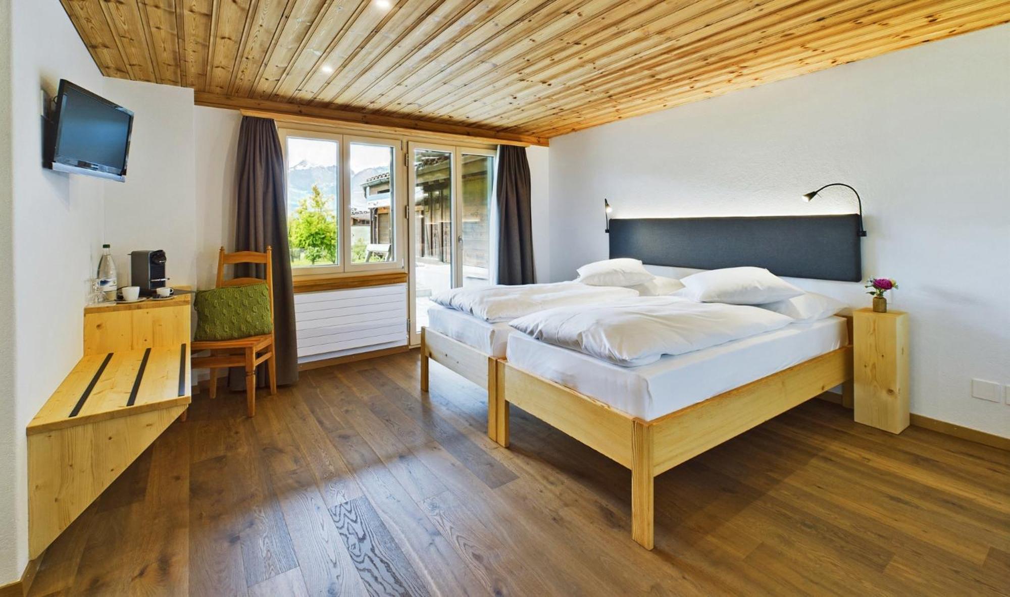Hotel Chalet Bergblick Aeschi Bei Spiez Exterior foto